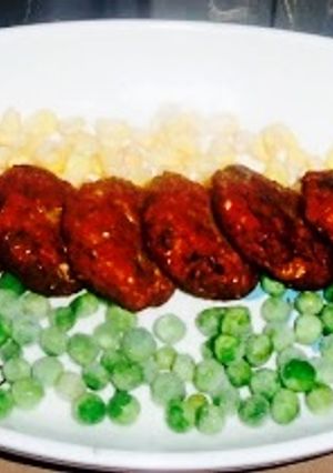 A picture of Peas&Corn vada.