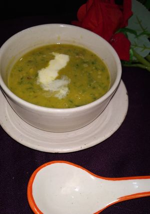 A picture of Vegetable Chana dal Soup.