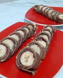 "Sushi" dulce (postre saludable, opción sana)