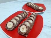 Una foto de postres con crema de mani