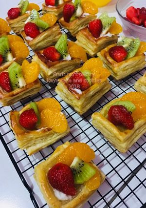 Foto resep Fruit puff pastry instan #kamismanis