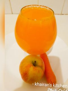 Apple and Carrot juice ainihin hoton girkin