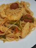 Spaghetti with Chicken and Chorizo