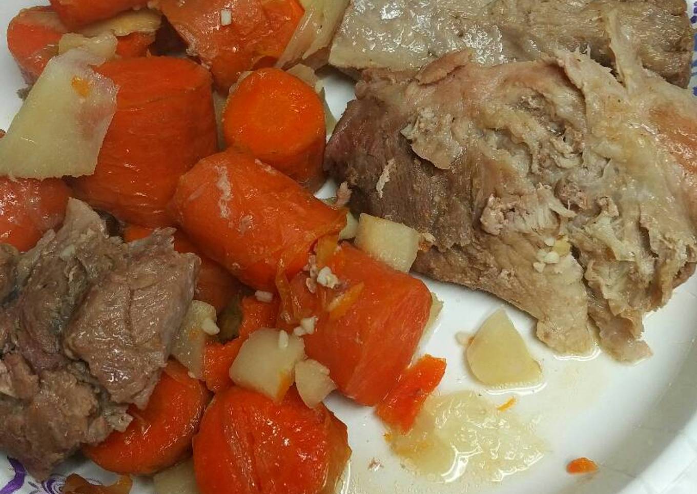 Recipe of Speedy Carrots and Pork Roast with Horseradish