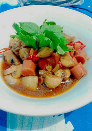 Foto resep Tumis jamur sosis