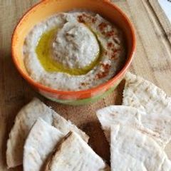 A picture of Babaganoush. Eggplant Dip.