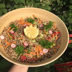 A picture of Quinoa salad #summerchallenge1This is so simple to make and is prefect for picnics or a lunchbox.