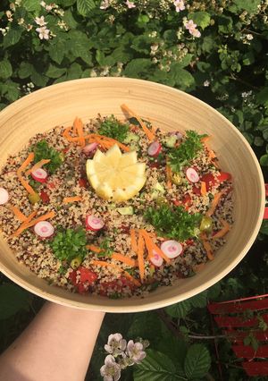 A picture of Quinoa salad #summerchallenge1This is so simple to make and is prefect for picnics or a lunchbox.