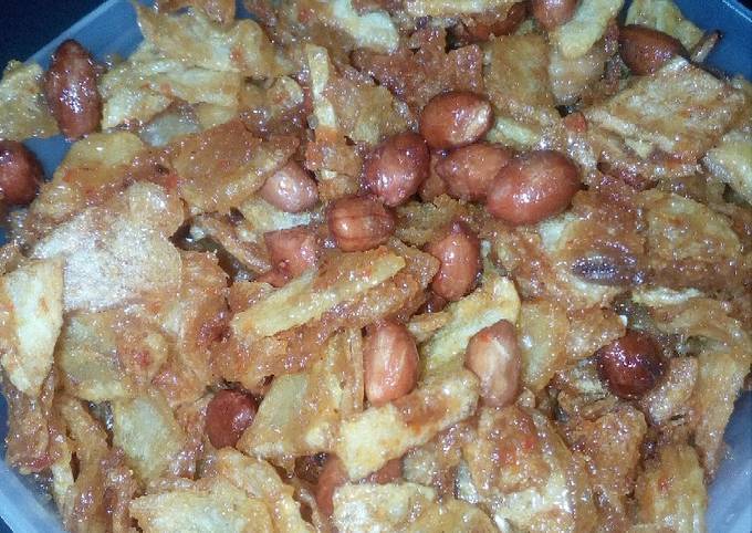 Resep Kering kentang plus kacang Anti Gagal