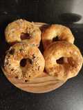 Bagels en freidora de aire