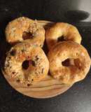Bagels en freidora de aire