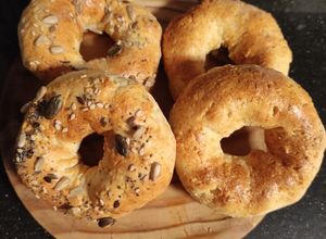 Foto principal de Bagels en freidora de aire