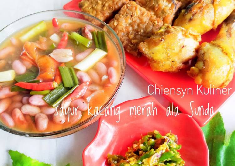 Resep Sayur kacang merah ala Sunda, Enak