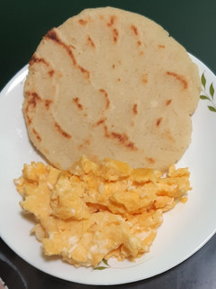Una foto de Arepa