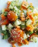Ensalada con vinagreta cítrica y quinoa