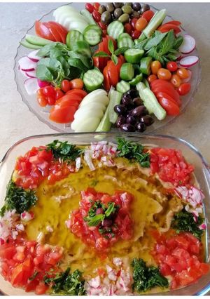 صورة لوصفة فول مدمس بالطحينه