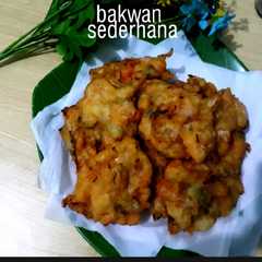 A picture of Bakwan sederhana.