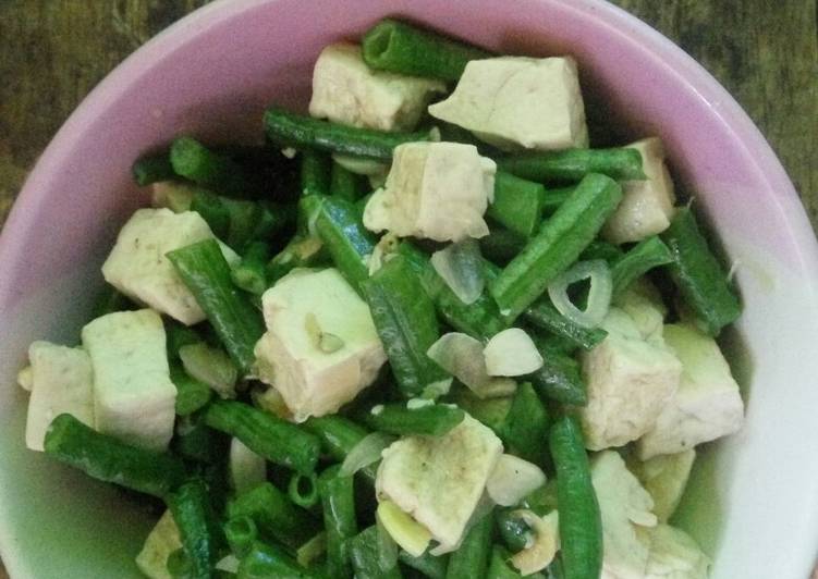 Tumis Tahu Kacang Panjang
