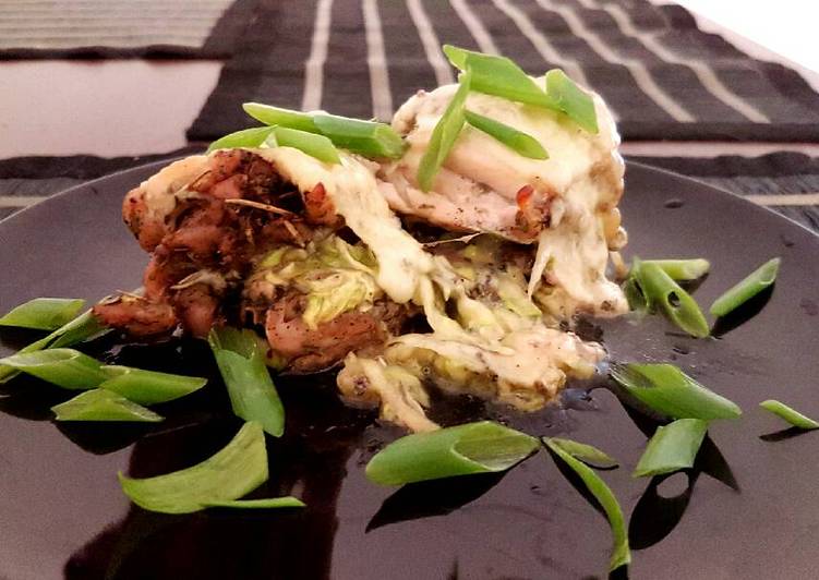 Recipe of Ultimate Zucchini and Blue Cheese Stuffed Chicken Provençal