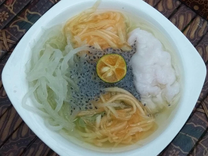 Langkah Mudah untuk Menyiapkan Resep Es kuwut modifikasi ala bunda jkb yang Enak Banget Anti Ribet, Bisa Manjain Lidah