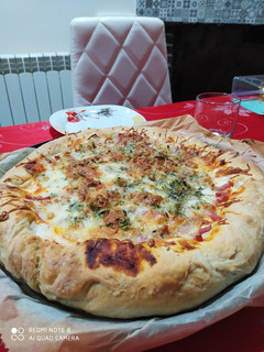 Una foto de Pizza casera
