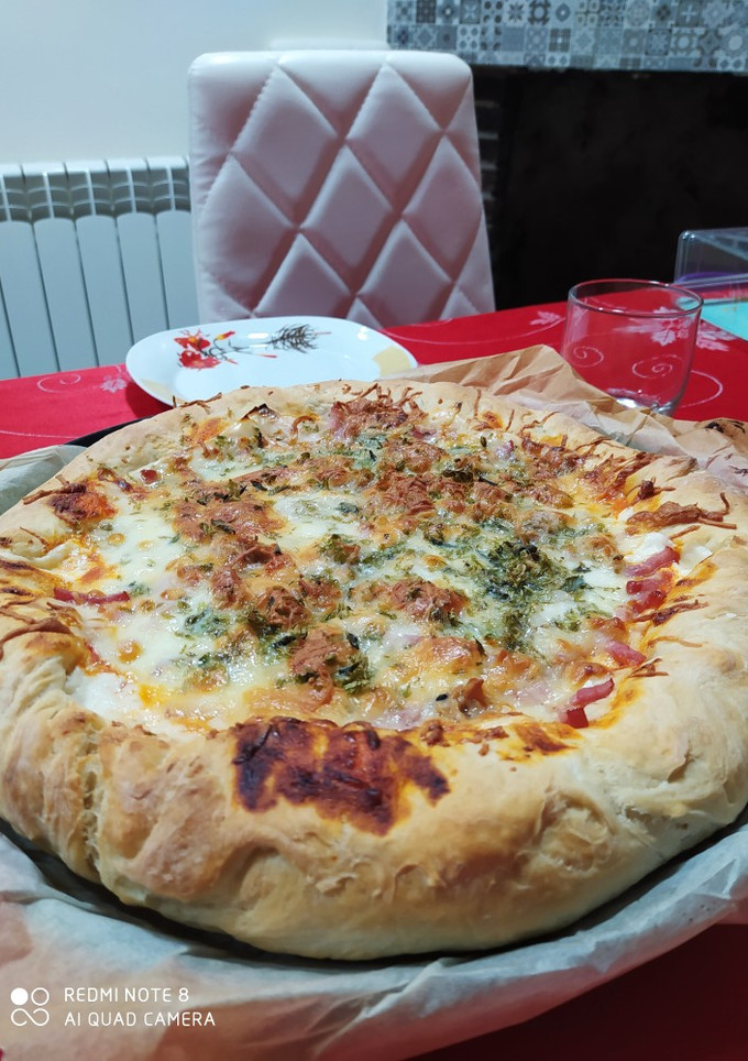 Una foto de Pizza casera