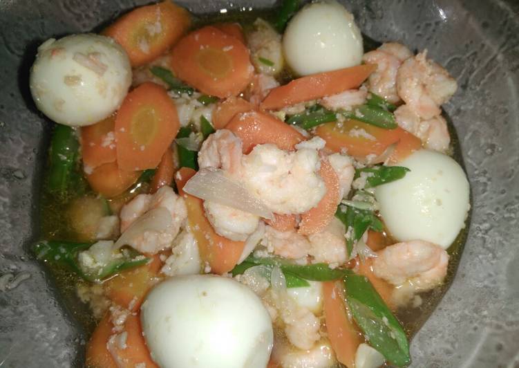Tumis udang mix