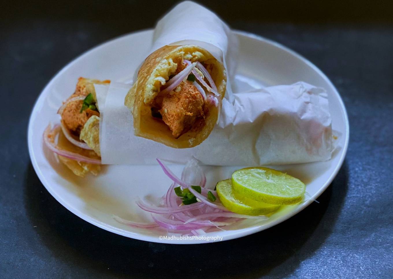 Kolkata style Egg Chicken Roll