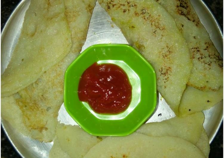 Suji chila stuff with potato vegetable