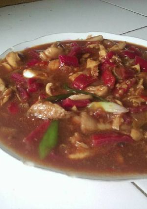 Foto resep Ayam Kecap Kulit Buah Naga