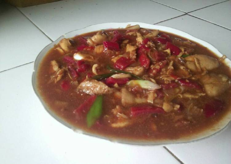 Ayam Kecap Kulit Buah Naga