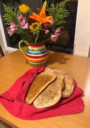 A picture of Air Fryer Naan / Flat Bread.