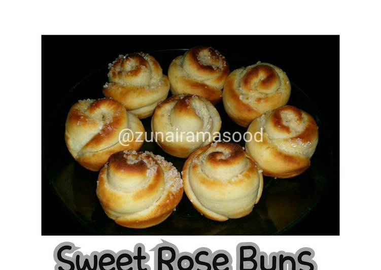 Recipe of Super Quick Homemade Sweet rose buns