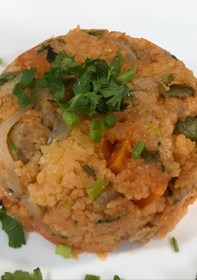 Una foto de Arroz apastelado con cerdo