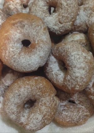 صورة لوصفة دونات سريعة بالحليب المكثف🍩🍩
