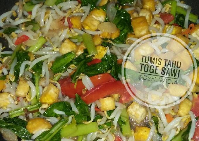 Resep Tumis Tahu Toge Sawi Hijau Oleh Dedeh Widia Cookpad