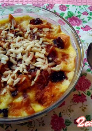 Foto resep Cheessy Bread Pudding (Puding Roti Keju)