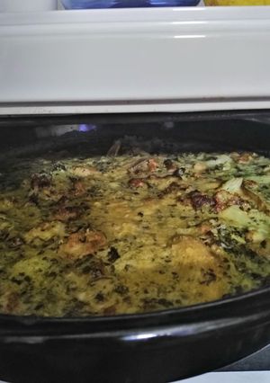 صورة لوصفة قرنبيط بطحينه بالخلطه الخاصه مع بطاطا 😋😋😋👍