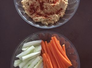 Una foto de Hummus de garbanzo