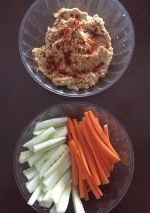 Una foto de Hummus de garbanzo
