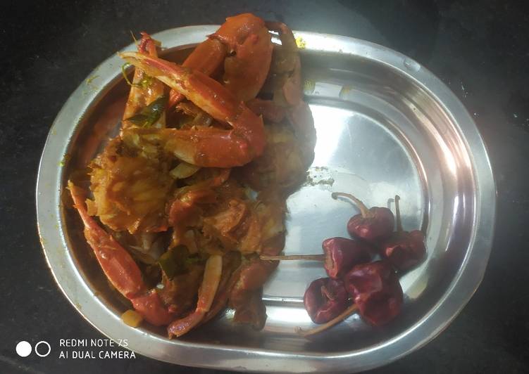 Recipe of Perfect 🦀 Crab masala