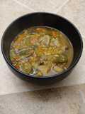 WFPB Spicy Mushroom Barley and Lentil Soup