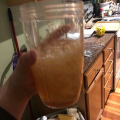 Lime and Japanese cherry blossom tea slushee A picture of Lime and Japanese cherry blossom tea slushee.