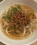Soy Meat Udon-Style Noodles