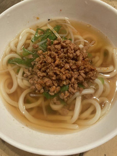 A picture of Soy Meat Udon-Style Noodles.