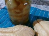 Papas del aire (chayote) en almíbar