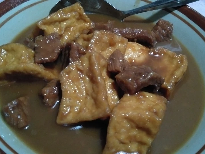 Langkah Gampang Menyiapkan Resep Terik Daging Sapi Tahu Telur yang Enak Banget Anti Ribet, Bisa Manjain Lidah