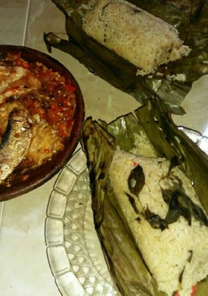 Foto resep Nasi bakar kemangi ikan asin