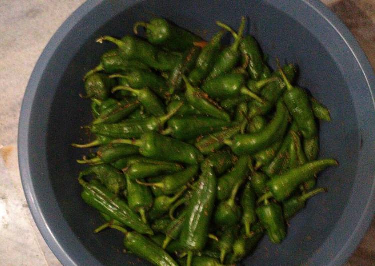 Recipe of Award-winning Green chilli pickle