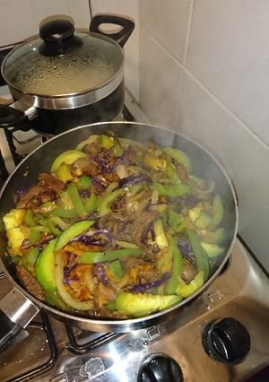 Una foto de Chop suey con miel